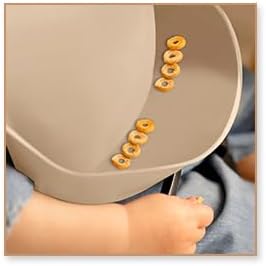 Silicone Bib 2-Pack: Safe, Non-Toxic, Food-Grade. Waterproof, Adjustable Neck Band, Easy-Clean Pouch Catcher.