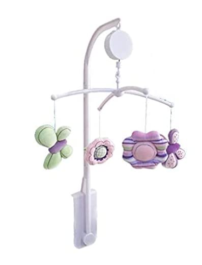 Purple Floral Butterfly Crib Mobile Baby Girl Nursery Decoraive Mobile