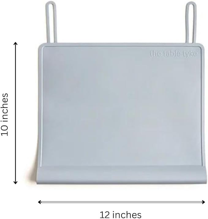 The Table Tyke Silicone Placemats for Toddlers with Patented Edge Bumper | Kids Placemats Non Slip Travel Ready | Baby Placemat BPA Free for Restaurant Dining Table | Ballet Pink