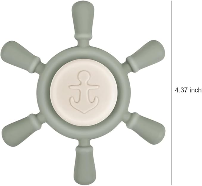 Suction Spinning Toy, Silicone Toddler Sensory Toys for Bath Toys Birthday Gift (Shifting Sand&Tradewinds)