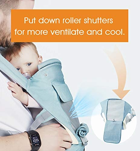 3 in 1 Ergonomic 360° Soft Baby Carrier, Baby Sling Comfortable Adjustable Positions, Fits All Newborn Toddler,HipSeat Infant Carrier, All Seasons,Perfect for Hiking Shopping Travelling (Pink)