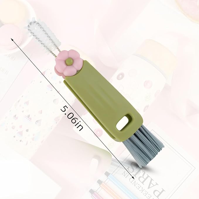 3 in 1 Cup Lid Cleaning Brush, Multifunctional Bottle Cleaning Brush, Portable Cup Lid Cleaner for Bottle Gap Tight Spaces Cup, Water Bottle Cleaner Brush, Home Kitchen Cleaning Tools (3 PCS)