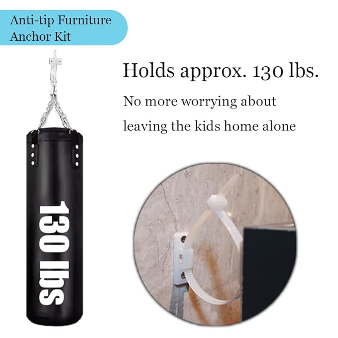 40 Pack Baby Proofing Kit | Hidden Cabinet Drawer Locks, Adjustable Latches, Outlet Covers, Corner Guards & Anti Tip Furniture Anchors Kit. Protecting Baby from Safety Hazards in Your Home.