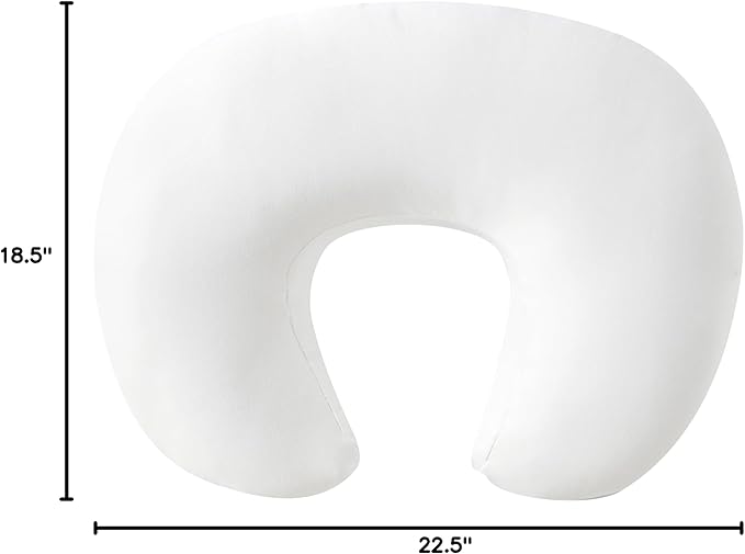 Nursing Pillow, Plus Size Breastfeeding Pillow Original Support for Baby Boys Girls Breastfeeding Essentials, with Removable Soft Cotton Cover (White, Standard (23.62 * 18.11 * 5.91 Inches))