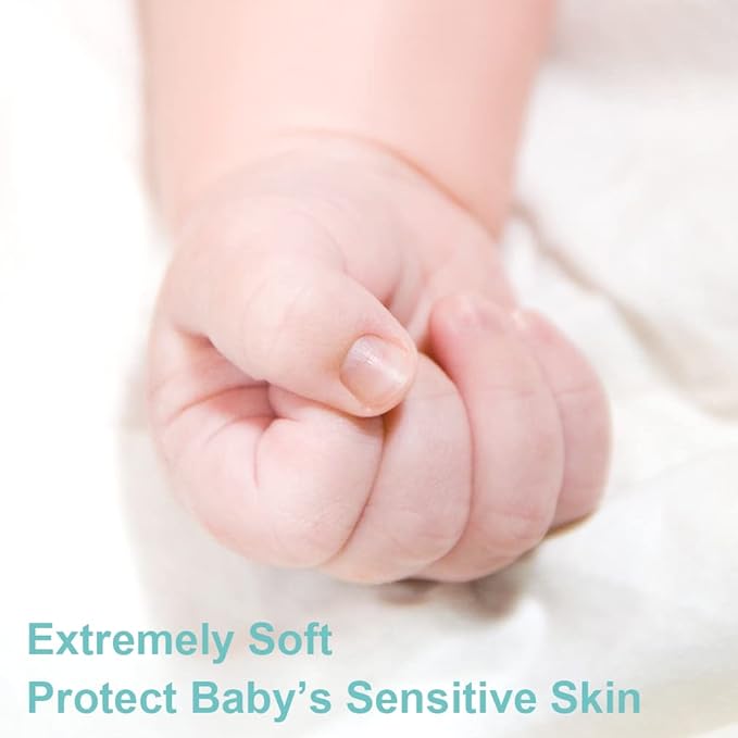 MICHLEY Animal Face Hooded Baby Towel Cotton Bathrobe for Boys Girls 0-6 Year Blue