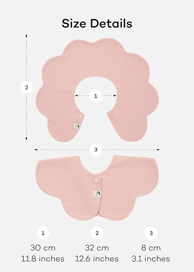 Konny Baby Bibs Set, 360 ° Rotate, Soft and Absorbent Bandana Drooling for Boys Girls baby Essentials