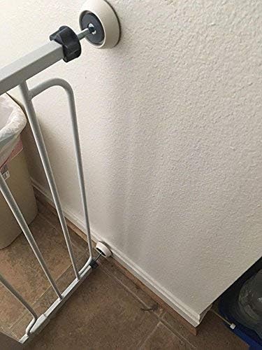 Vmaisi Baby Gate Wall Protector - Protect Walls from Pressure Mounted Pet Dog Gates, 4 Pack White