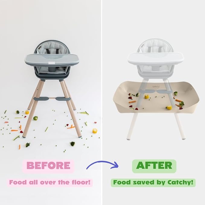 CATCHY - Food Catcher - Compatible with Maxi-COSI Moa 8-in-1 High Chair + 11 Other High Chairs - Highchair Sold Separately - Baby & Toddler Food & Mess Catcher - Under High Chair Accessory