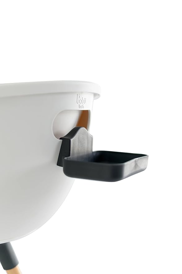 Luxury Baby Bathtub with Wooden Stand – 3-Stage Convertible, Ergonomic & Back-Saving Design (Black Bundle (Modern))