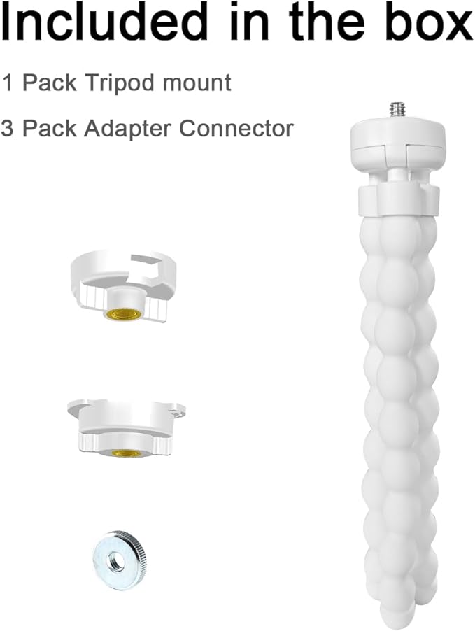 Tripod Mount Compatible with HelloBaby HB65/HB6550/HB6550 Pro/HB40/HB66/HB6339 and ANMEATE SM935E Baby Monitors – Attach Your Camera Flexibly Anywhere