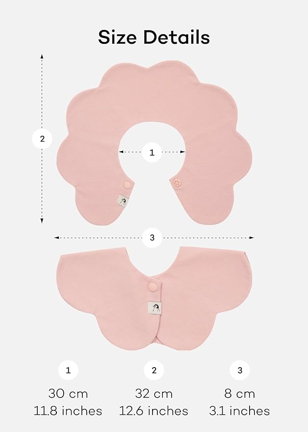 Konny Baby Bibs Set, 360 ° Rotate, Soft and Absorbent Bandana Drooling for Boys Girls baby Essentials