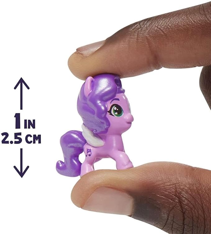 My Little Pony Mini World Magic Compact Creation Zephyr Heights Toy, Buildable Playset with Princess Pipp Petals Pony for Kids Ages 5 and Up