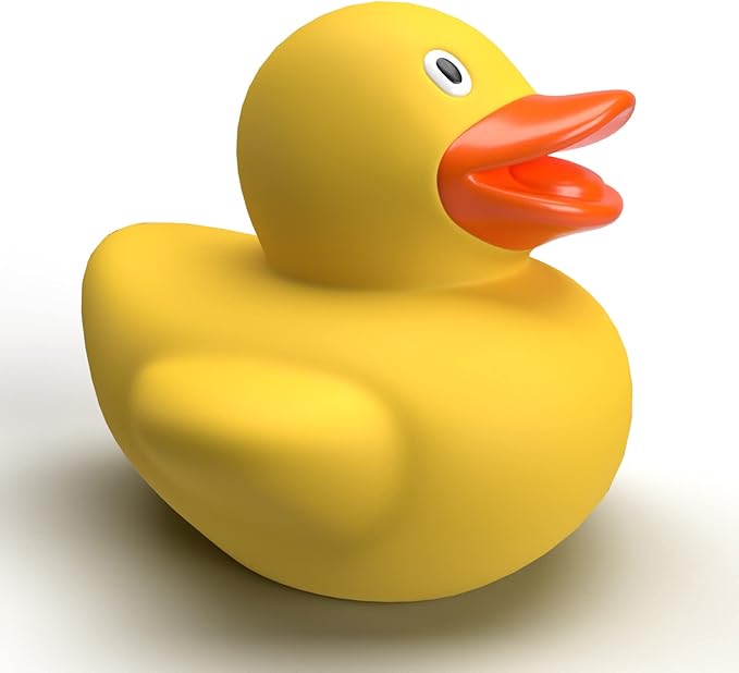 Jumbo Rubber Ducky 10.5" Inches Classic Large Rubber Duck for Fun-Filled Baths (2-Pack)