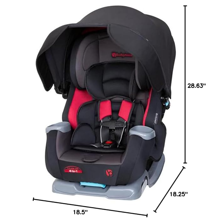 Baby Trend Cover Me™ 4-in-1 Convertible Car Seat, Dark Moon