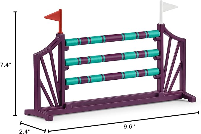 Schleich Horse Club - 17PC - Lisa's Tournament Training Horse Toy Set with 3 Horses and Accessories - Realistic Stallion, Mare, Foal Figurines for Girls and Boys - Farm Toys for Kids Ages 5+ - 42433