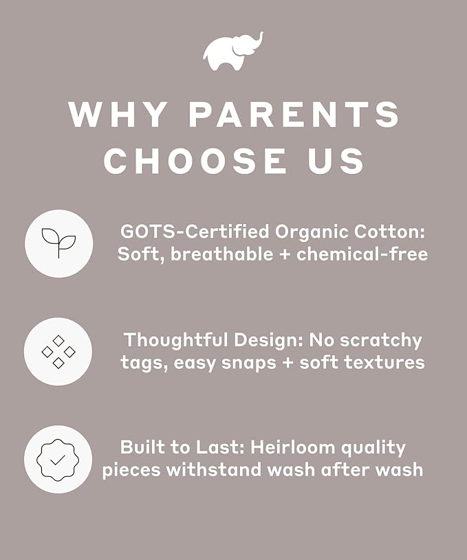 MONICA + ANDY Baby Organic Short Sleeve Jack + Jill Bodysuit