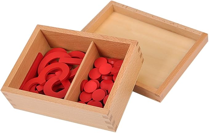 Montessori Math Materials Numeral and Counters Preschool Early Learning Toys for Kids