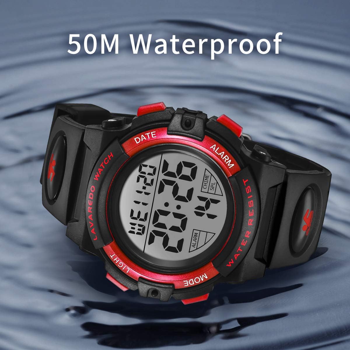 Kids Watch,Boys Watch for 3-15 Year Old Boys,Digital Sport Outdoor Multifunctional Chronograph LED 50 M Waterproof Alarm Calendar Analog Watch for Children with Silicone Band,Kids Gift