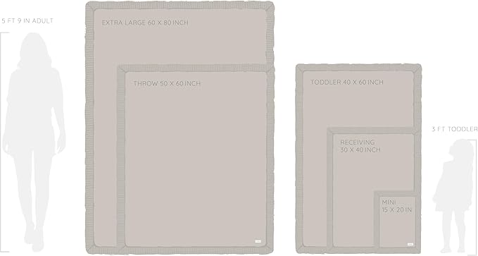 SARANONI Luxury Security Blankets for Babies | Ultra-Soft Lush and Boutique Quality Baby Blanket | Ivory, Mini - 15" x 20"