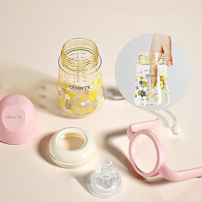 Baby Sippy Cup 240ml/8oz, Toddler Water Drinking Bottle with Non-Spill Valved Spout for 6+ Months, Green/3Pack