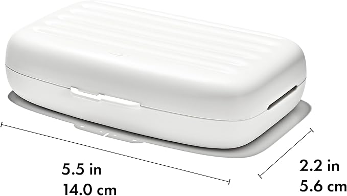 OXO Tot Travel Size Drying Rack with Bottle Brush- Gray