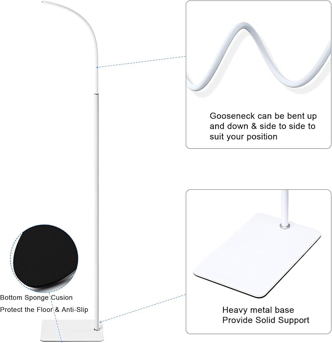 Adjustable Height Baby Monitor Floor Stand Holder for Hellobaby HB6550 HB65/HB66/HB248 Baby Monitor and Also Compatible with The Nanit Pro Smart Monitor & Flex Stand