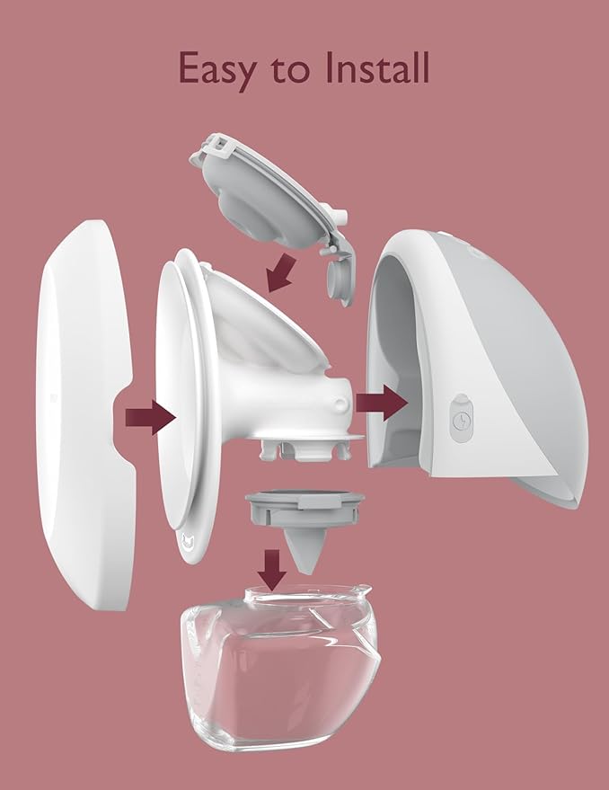 Momcozy Upgrade Original Replacement Accessories for Upgraded Mobile Flow | Upgraded M9,Original Upgraded M9 Breastfeeding Parts,Full Set Parts,1 Pack