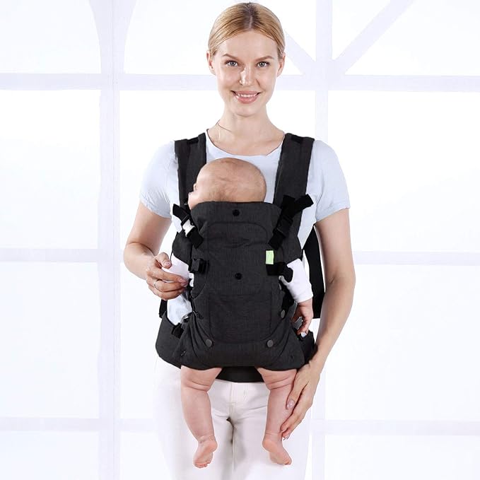 Baby Carrier Wrap,Baby Carriers Newborn to Toddler,Cozy Baby Holder Carrier Lightweight,Adjustable Baby Sling Support for Infant 7-45lbs Girl and Boy,Front Back All Positions,Shower Gift-Black