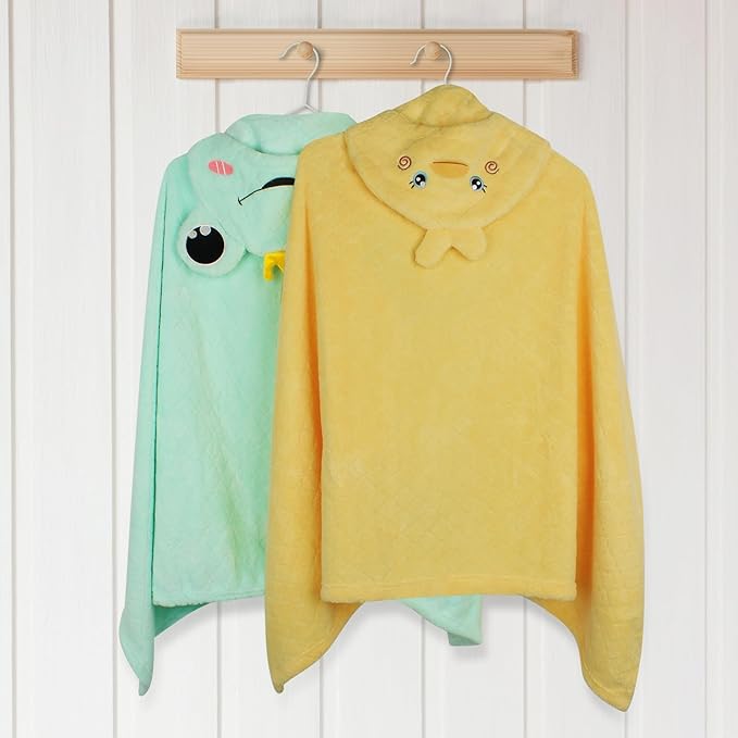 Toddler Bath Towel Hooded Kids Towel Bath Baby Towels with Hood for Boy Girl 0-5 Years, 2-Pack Soft Absorbent Baby Bath Towels Toddler Towels, Large Thick 50''x32'' Kids Hooded Towel for Toddlers