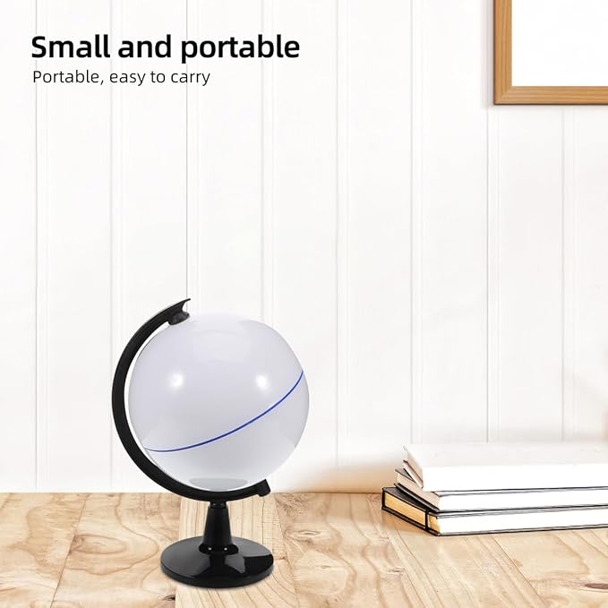 Diy Blank Globe Toy with Stand Rewritable Plastic Earth Model for Kids Geography Learning Interactive Educational Tool Creative Drawing Globe for Classroom and Home