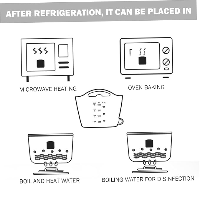 2PCS Microwave Sterilizer Bag, 1000ml Flexible Silicone Microwave Steam Bags, Hanging Leakproof Pacifier Sterilizer with Handle