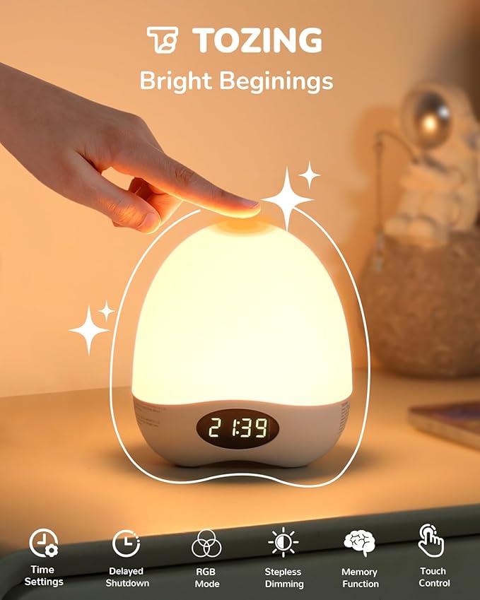 Portable Night Light for Kids Babies,Egg Light for Nursery for Breastfeeding,Dimmable Baby Night Light with Timer & RGB,Safe & Harmless,Protects Baby’s Eyes for Night Feeding