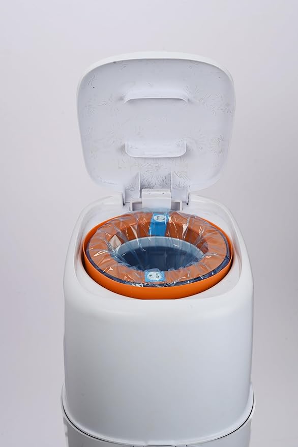 8 pack Daiper Pail Refill Bags value pack, Compatible with Diaper Genie, Unscented, Odor Protection, Baby Essentials, Holds up to 2160 newborn diapers (8 Pack of 270 Count)