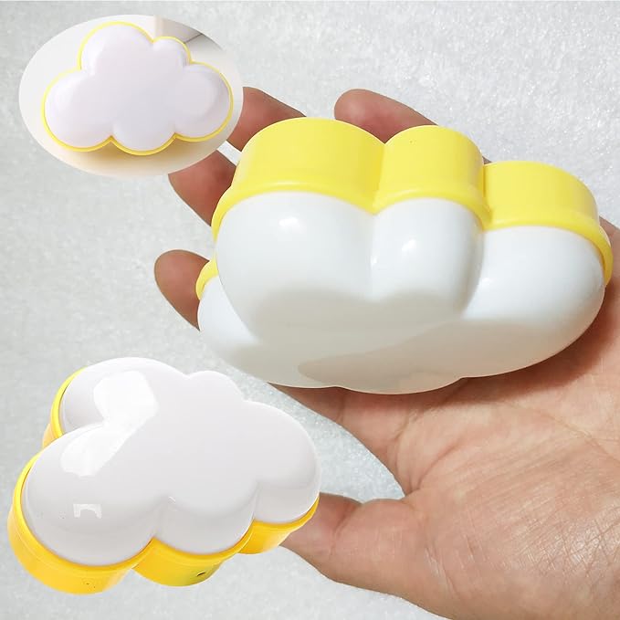 AUSAYE 2Pack LED Night Light Plug in Lamp Cloud Night Light Mini Pretty Night Lights for Adults Kids NightLight