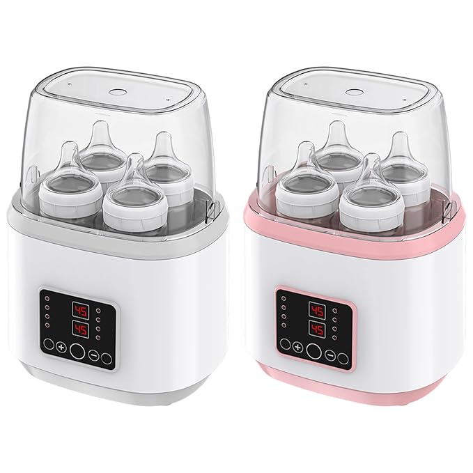 Baby Bottle Warmer & Steriliser Temperature Adjustable Portable Bottle Warmer Remote Control Baby Food Heater with LCD Display for Breastmilk or Formula, Style 2, Xmas Decorations