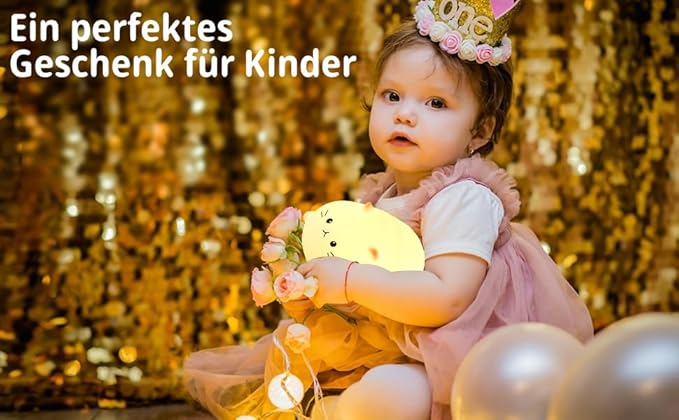 Tremdwoto Cat Night Light for Kids,Cute Colorful Night Light Baby Girl Squishy Night Lights Lamp 3 Hour Timer Kitty Light USB Rechargeable Nursery Lamp Nightlight ,Gifts for Boys and Girls