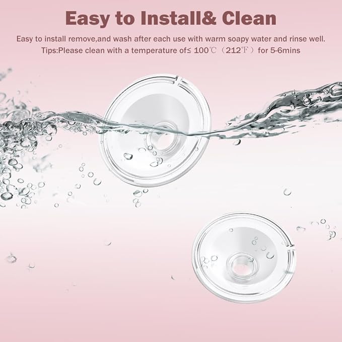 2pcs Silicone Flange 17mm Compatible with Momcozy S12 Pro/S9 Pro/S12 Breast Pump,TSRETE S12/Kmaier S12 Wearable Breast Pumps, Shield 17mm Flange Parts