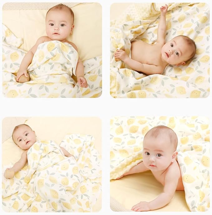 iEvolve Baby Nursery Bed Blankets Ultra Soft Double Layer Mini Blanket Minky Blanket Receiving Blankets Shower Gifts(30"*40",Butterfly)