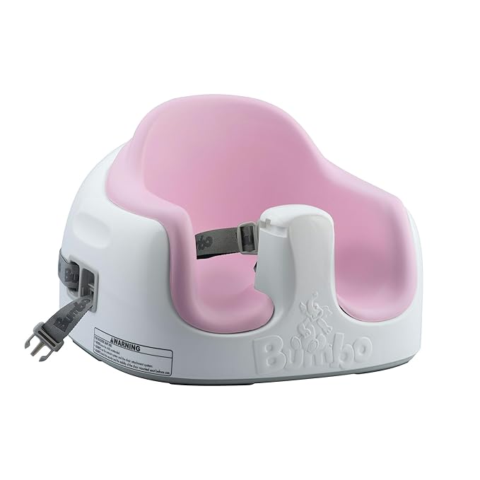 Bumbo 3-in-1 Multi-Seat for 6 to 36 Months, Travel Baby Feeding & Play Floor Seat, All-in-One Portable Booster with Tray & Toddler High Chair, Cradle Pink
