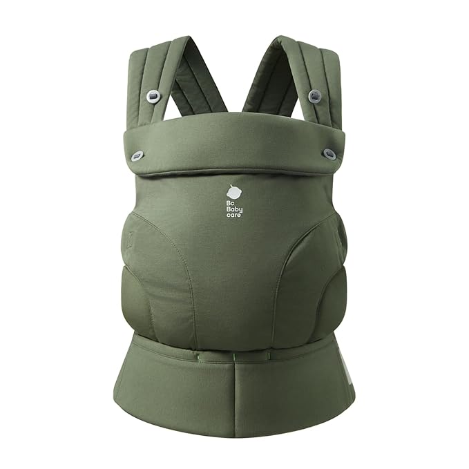Bc Babycare CocoonGo Baby Carrier – CloudTouch Soft & Ergonomic Baby Carrier for 7–44 lbs | Easy to Wear, Adjustable Fit, Travel-Ready, Machine Washable (Olive Grove)