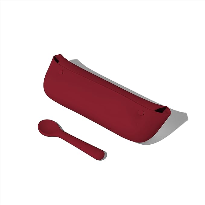 Avanchy Silicone Baby Bibs, Waterproof, Adjustable, BPA Free, Soft Unisex Set for Toddlers with Matching Spoon