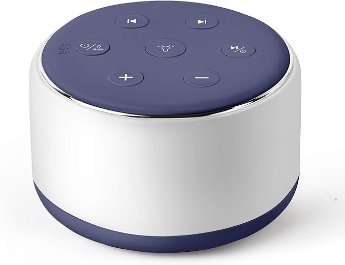 FamiSym Sleep Sound Machine for Babies Kids Adults - Rechargeable White Noise Machine for Sleeping with Night Light, 34 Soothing Sounds, Nursery Decor Baby Lullaby Machine, Registry Gift