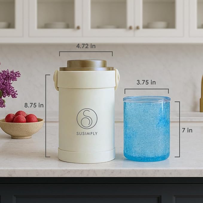 Portable Cooler, Breastmilk Chiller, Large Real-Time Temperature Display, Double Vacuum Insulation, 360° Cooling 24 Hours, Stainless Steel, Versatile Storage, up to 2L