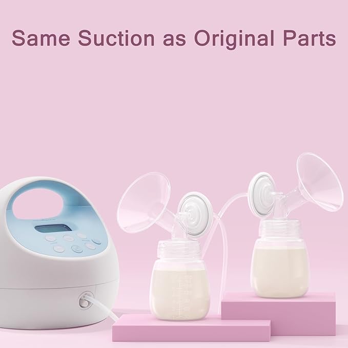 15 mm Flange Compatible with Spectra S2 S1 9 Plus Ameda MYA Motif Luna Cimilre Breast Shield, Duckbill Valves Replacement, Replace Wide Mouth Flange