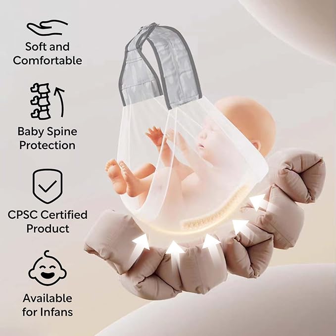 Baby Sling Carrier,Baby Carrier Newborn to Toddler Carrier Essentials Safety Non-Slip Baby Half Wrapped Sling Hip Holderr Carrying 8-35lbs(Black)