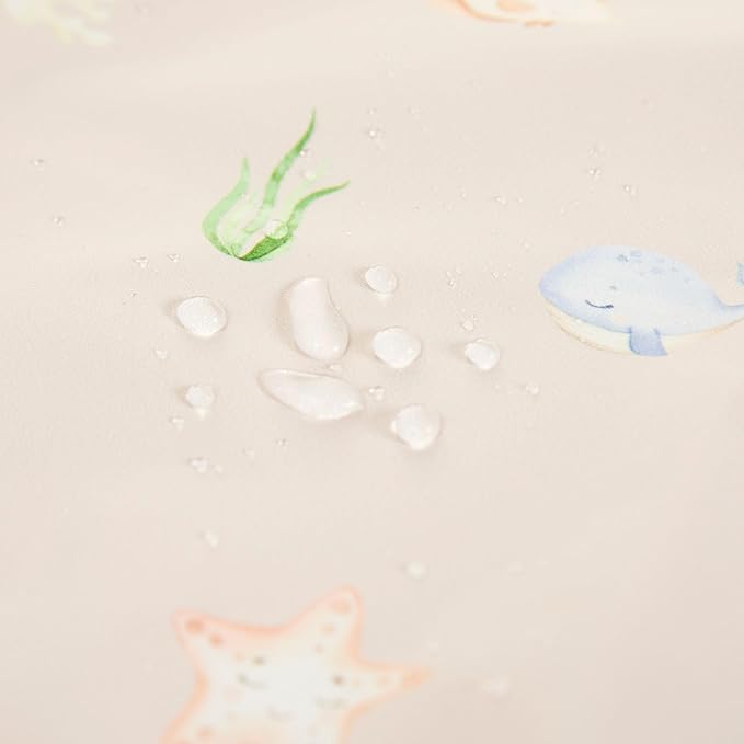 Ali+Oli Smock Bibs for Babies, BPA-Free Oeko-Tex Certified, Waterproof Baby Smock, Machine Washable, Toddlers Ages 6m+