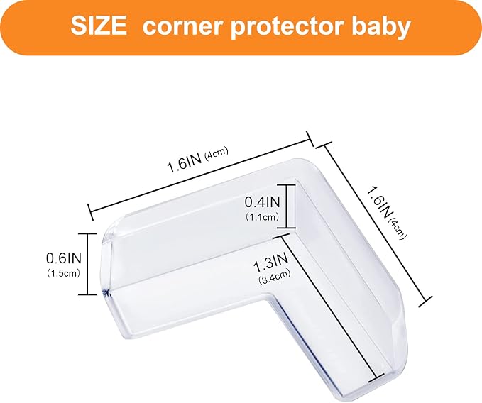HOMREALM Baby Proofing 16 Pack Corner Protector Baby Corner Guards Furniture Corner & Edge Safety Bumpers Clear Baby Proofing Bumper Cushion for Table Furniture Sharp Corners
