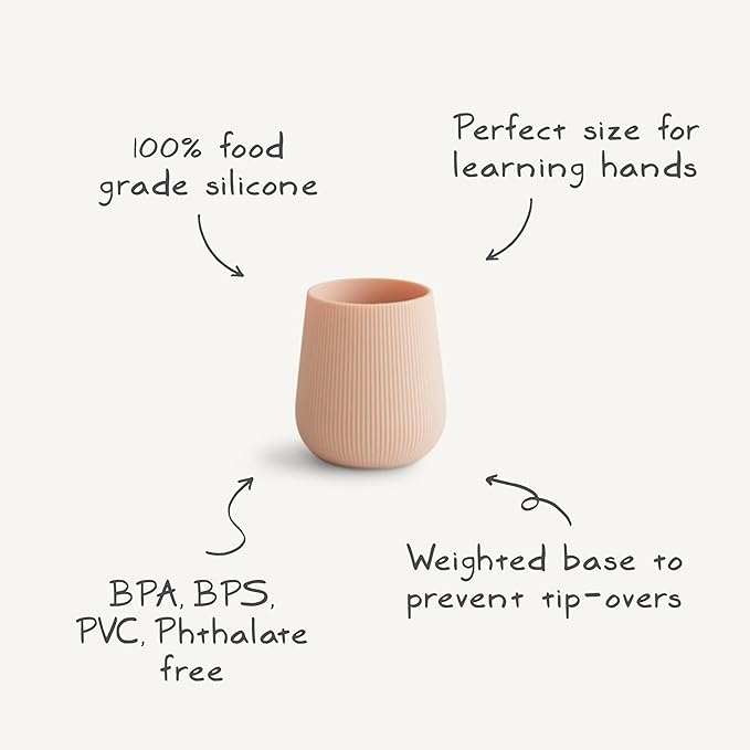 mushie Silicone Baby Starter Training Cup | 6 Months+ (Tradewinds)