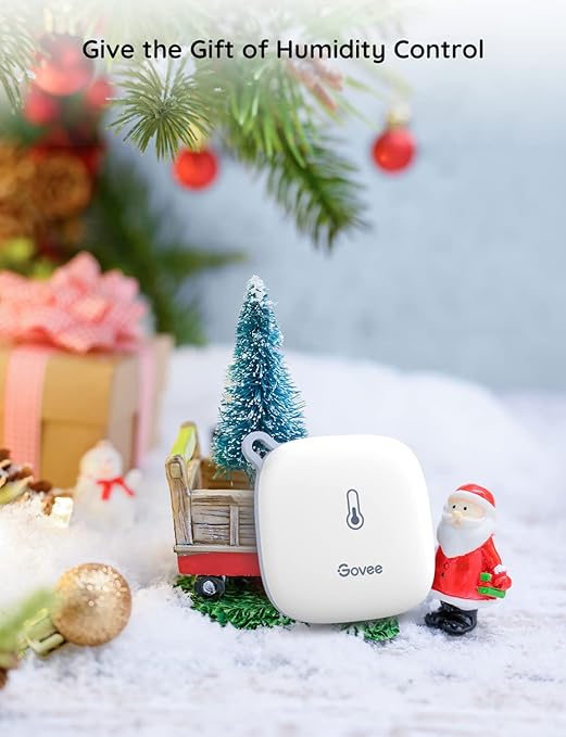 Govee WiFi Thermometer Hygrometer H5179, Smart Humidity Temperature Sensor with App Notification Alert, 2 Years Data Storage Export, Remote Monitor for Room Greenhouse (Only Support 2.4G Wi-Fi)