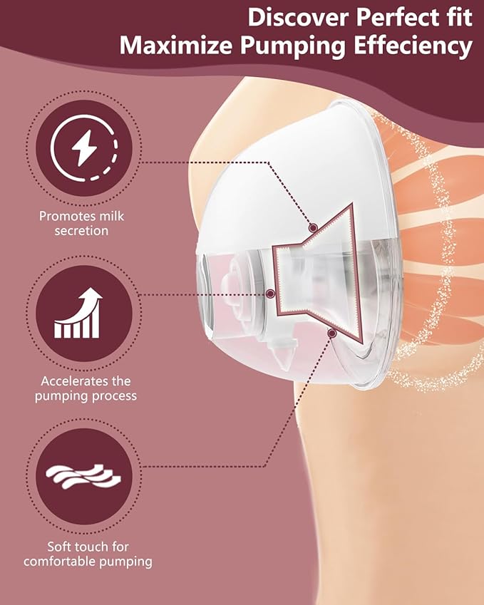 Flange Insert 14mm for Momcozy M9 M6 M5 V1 Pro V2 Pro S12 Pro S9 Pro, Compatible with Medela/Elvie/Spectra/Willow Go/eufy/Lansinoh Breast Pump, Breastfeeding Essential Kit, 2PCS